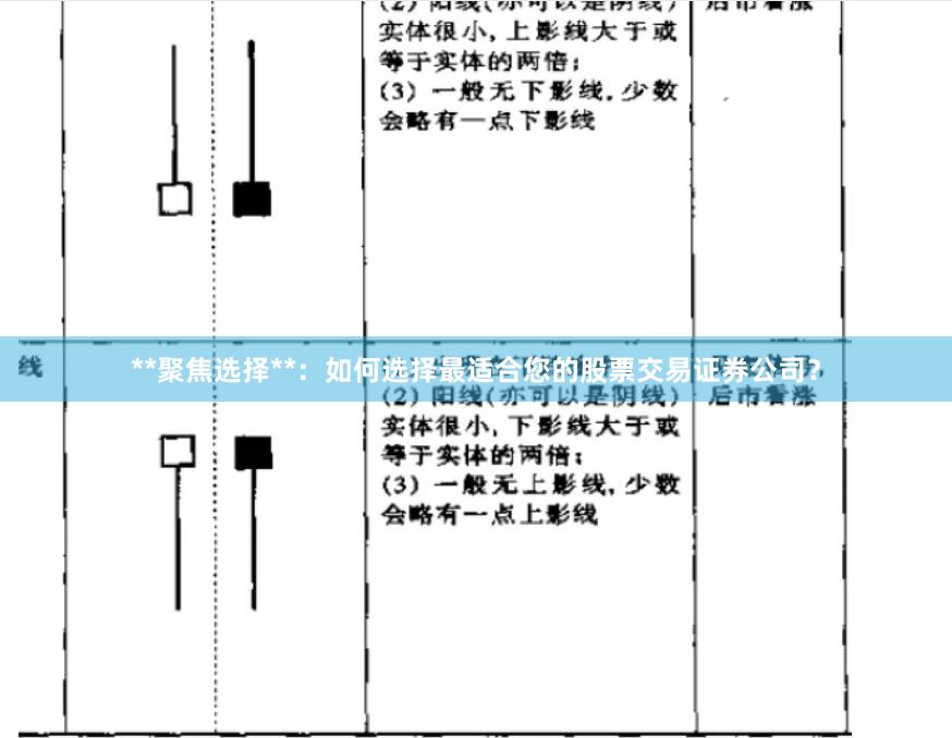 **聚焦选择**:如何选择最适合您的股票交易证券公司?